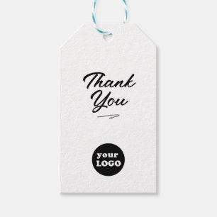 Modern Business Logo Script Bedankt Kraft Cadeaulabel