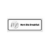 Modern Business Logo Self Inking Rubber Stamp Zelfinktende Stempel (Design)