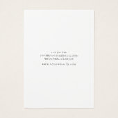 Modern Business Logo Sieraden Oorbel Display Kaart (Achterkant)