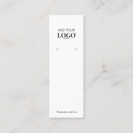 Modern Business Logo Sieraden Oorbel Display Kaart Contactkaartje (Voorkant)