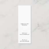 Modern Business Logo Sieraden Oorbel Display Kaart Contactkaartje (Achterkant)