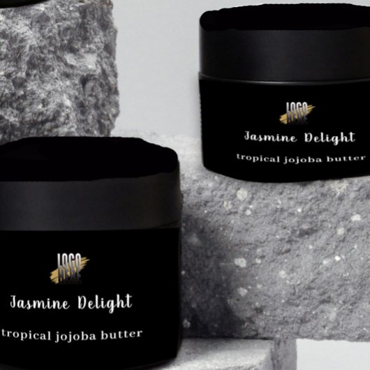 Modern Business Logo Skincare Product Wrap Label Waterfles Etiket