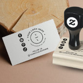 Modern Business Logo & Social Media Volg ons Rubberstempel