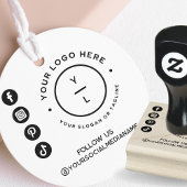 Modern Business Logo & Social Media Volg ons Rubberstempel