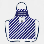 Modern Business Logo Stripes geometrisch patroon Schort (Voorkant)