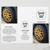 Modern Business Logo Trifold Foto Prijs Brochure (Voorkant)