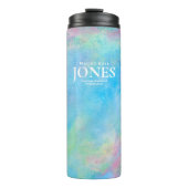 Modern Business Logo Turquioise Roze Geel Thermosbeker (Voorkant)