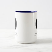 Modern Business Logo Website Custom Promotional Tweekleurige Koffiemok (Center)