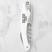 Modern Business Logo Website Promotional Kurkentrekker (Achterkant)