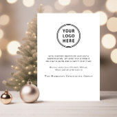 Modern Business Logo Wreath Corporate Kerstmis Feestdagenkaart