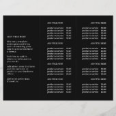 Modern Business Logo Zwart Drievoudige Brochure (Achterkant)