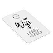 Modern Business Logo Zwart-wit Wifi Details Magneet (Rechterzijde)
