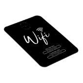 Modern Business Logo Zwart-wit Wifi Details Magneet (Rechterzijde)