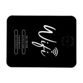 Modern Business Logo Zwart-wit Wifi Details Magneet (Horizontaal)