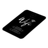 Modern Business Logo Zwart-wit Wifi Details Magneet (Linkerzijde)