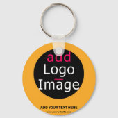 Modern Business Macaroni & Cheese Hue Sleutelhanger (Achterkant)