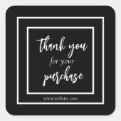 Modern Business Merchandise Dank u Sticker (Voorkant)