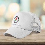 Modern Business Merk Logo New Employees Swag Trucker Pet<br><div class="desc">Voeg uw merk- en aangepaste tekst toe aan deze vrachtwagenchauffeur die perfect is voor het creëren van merkbekendheid of als een adverteren medium. Beschikbaar in andere kleuren en grootten. Geen minimumbestelling en geen plaatsingskosten.</div>