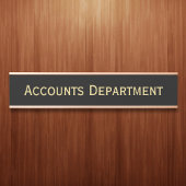 Modern Business Office School Department Name Deurbordje