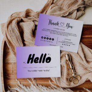 Modern Business Package Insert-Kaart Bedankkaart