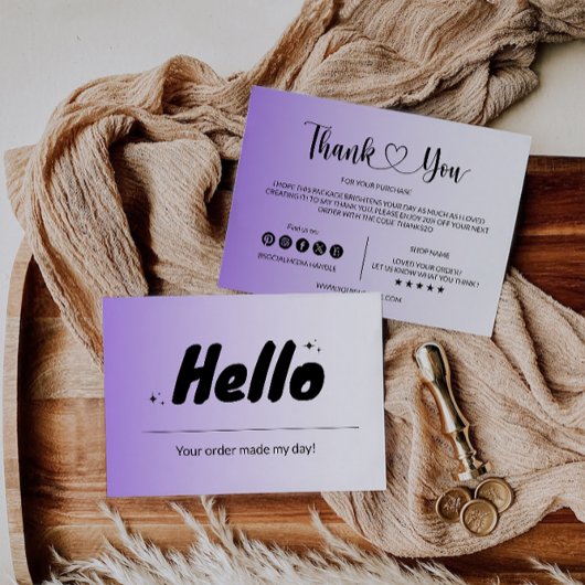 Modern Business Package Insert-Kaart Bedankkaart