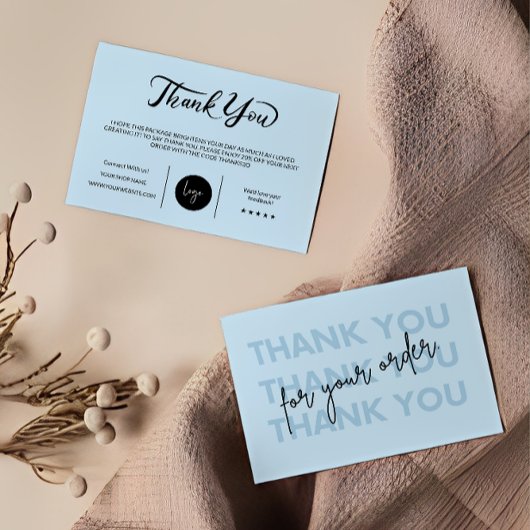 Modern Business Package Insert-Kaart Bedankkaart