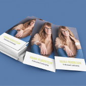 Modern Business QR Code Simple Photo Visitekaartje