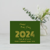 Modern Business Queer Code Bedrijf Folie Feestdagen Briefkaart (Staand Voorkant)