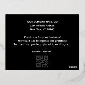 Modern Business Queer Code Bedrijf Folie Feestdagen Briefkaart (Achterkant)