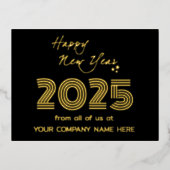 Modern Business Queer Code Bedrijf Folie Feestdagen Briefkaart (Voorkant)