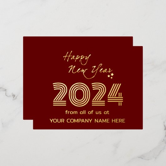 Modern Business Queer Code Bedrijf Folie Feestdagen Briefkaart (Voorkant / Achterkant)