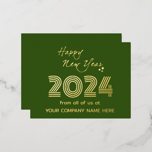 Modern Business Queer Code Bedrijf Folie Feestdagen Briefkaart (Voorkant / Achterkant)