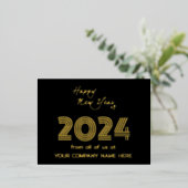 Modern Business Queer Code Bedrijf Folie Feestdagen Briefkaart (Staand Voorkant)