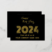 Modern Business Queer Code Bedrijf Folie Feestdagen Briefkaart (Voorkant / Achterkant)