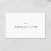 Modern Business Reward Punch Loyalty Kaart Visitekaartje (Achterkant)