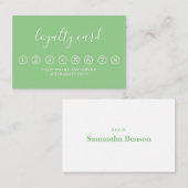 Modern Business Reward Punch Loyalty Kaart Visitekaartje (Voorkant / Achterkant)