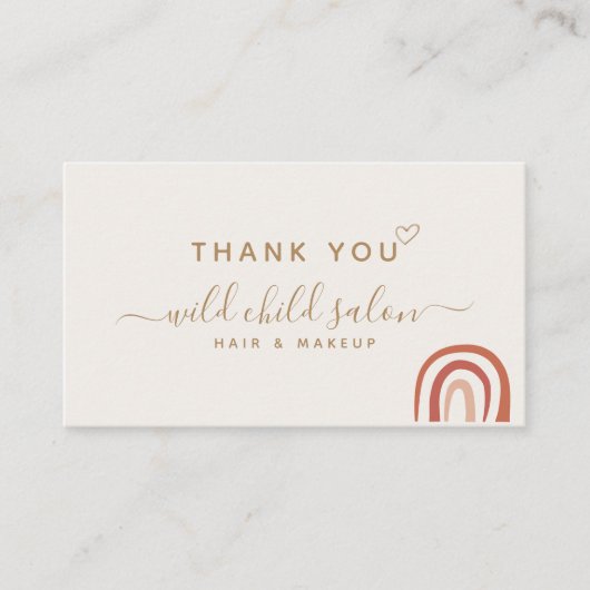 Modern Business Signature Script Dank u wel Kortingskaartje (Voorkant)