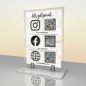 Modern Business Social Media Teken Tafel Kaart