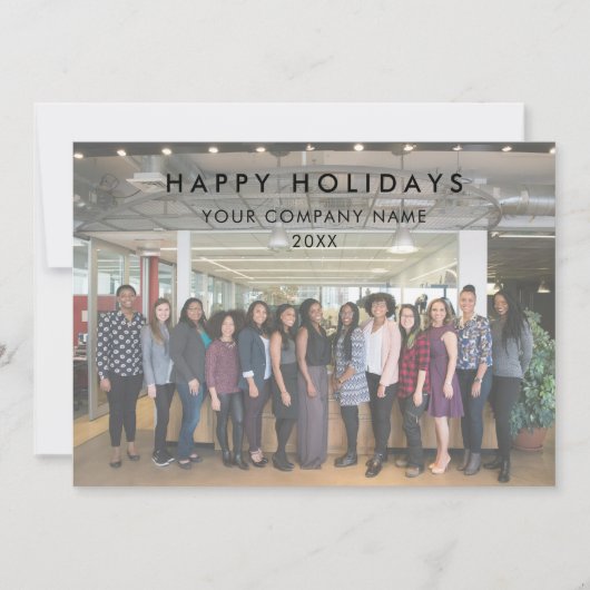 Modern Business Team Foto Logo Foto Kerstmis (Voorkant)