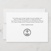 Modern Business Team Foto Logo Foto Kerstmis (Achterkant)