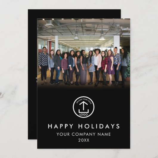 Modern Business Team Foto Logo Foto Kerstmis (Voorkant / Achterkant)
