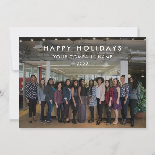 Modern Business Team Foto Logo Foto Kerstmis (Voorkant)