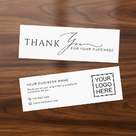 Modern Business Thank You Packaging Mini Inserts Mini Visitekaartje