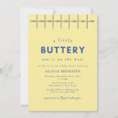 Modern Butter Baby shower Kaart (Voorkant)