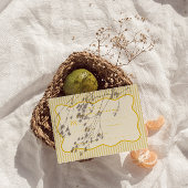 Modern Butter Yellow Wedding Response Kaart