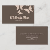 Modern Butterflies Beauty Eyelashes Salon Visitekaartje (Voorkant / Achterkant)