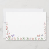 Modern Butterflies Vrijgezellenfeest Bedankkaart (Achterkant)