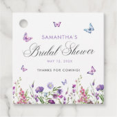 Modern Butterflies Vrijgezellenfeest dank u Bedankjes Labels (Voorkant)