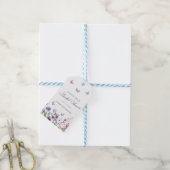 Modern Butterflies Vrijgezellenfeest dank u Cadeaulabel (Met Touw)