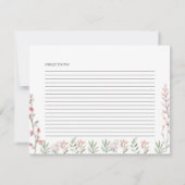 Modern Butterflies Vrijgezellenfeest Recept Kaart (Achterkant)